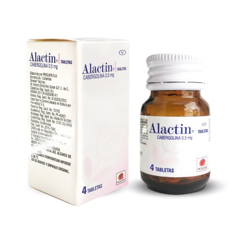 ALACTIN 0.5 MG FRASCO X 4 TAB (CABERGOLINA)