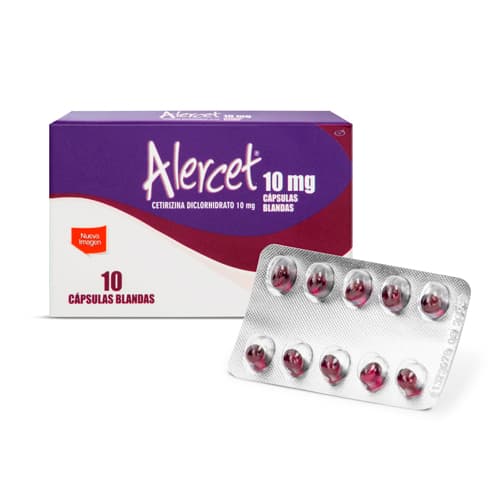 ALERCET 10 MG CAJA X 10 CAP (CETIRIZINA)
