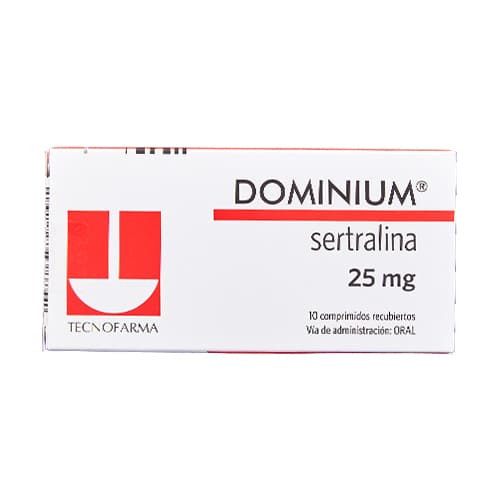 DOMINIUM  25 MG X 10 COM (SERTRALINA) (SERTRALINA)