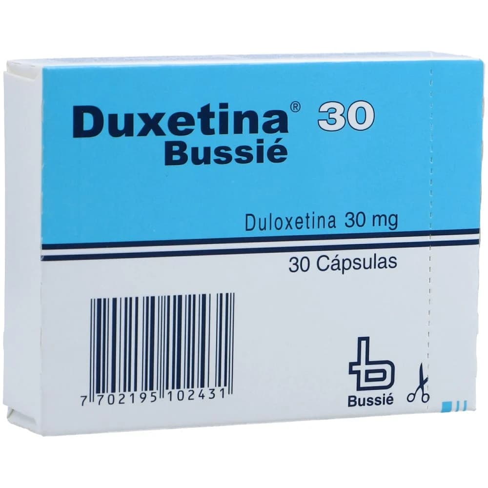 DUXETINA 30 MG CAJA X 30 CAP (DULOXETINA)