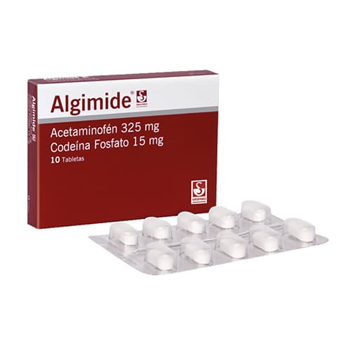 ALGIMIDE 325/15 MG CAJA X 10 TAB (ACETAMINOFEN+CODEINA)
