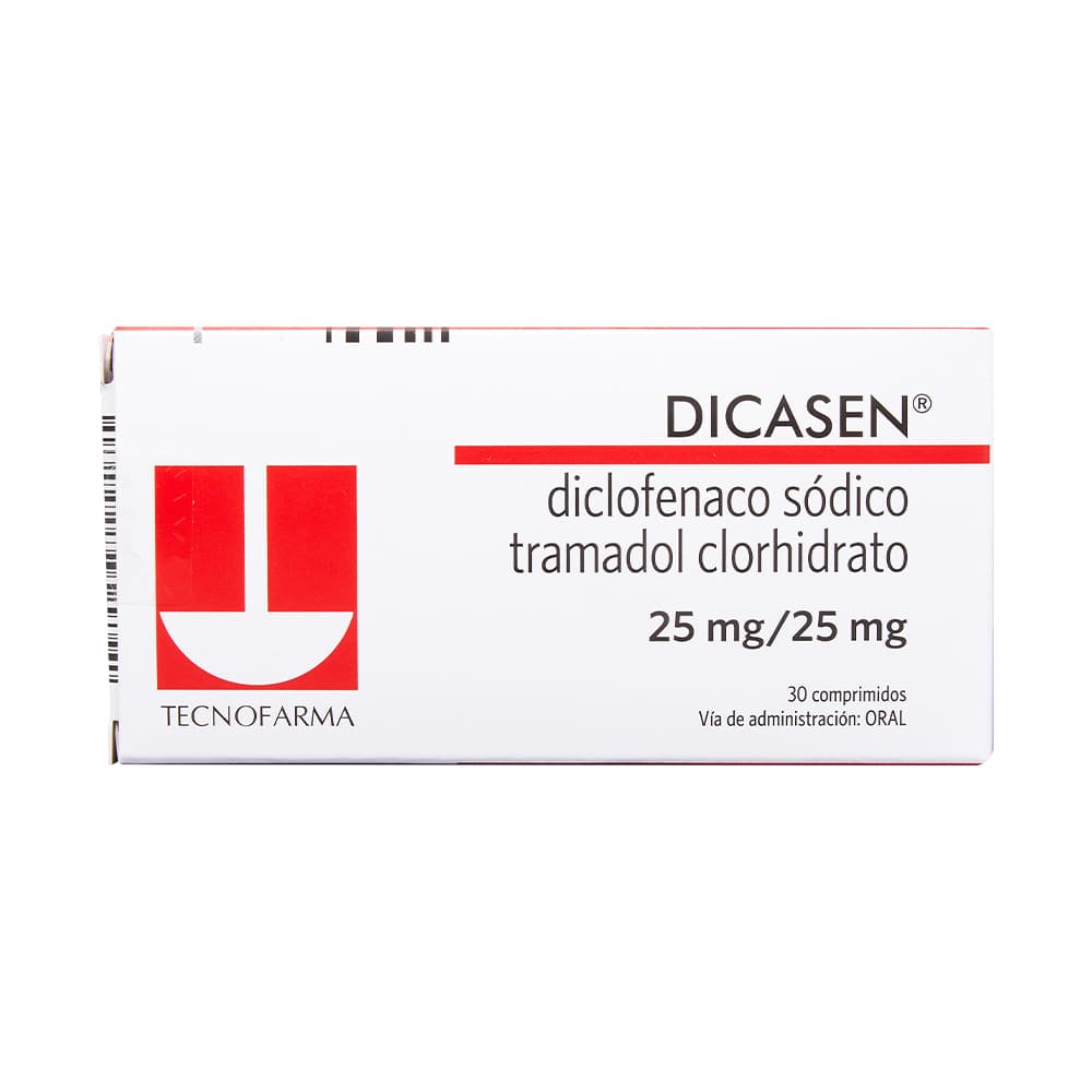 DICASEN 25 MG X 30 TAB (DICLOFENACO+TRAMADOL) (DICLOFENACO+TRAMADOL)