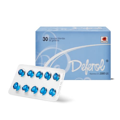 DEFEROL 2000 UI CAJA X 30 CAP (COLECALCIFEROL (VITAMINA D3))