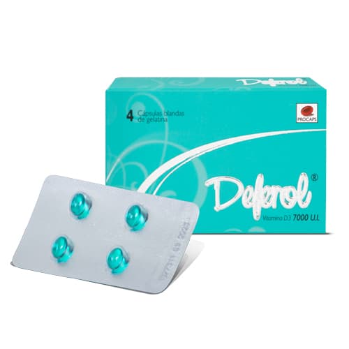 DEFEROL 7000 UI CAJA X 4 CAP (COLECALCIFEROL (VITAMINA D3))