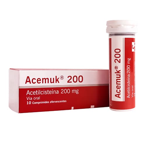 ACEMUK 600 MG CAJA X 10 COM (ACETILCISTEINA)