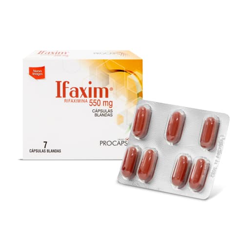 IFAXIM 550 MG CAJA X 7 CAP (RIFAXIMINA)