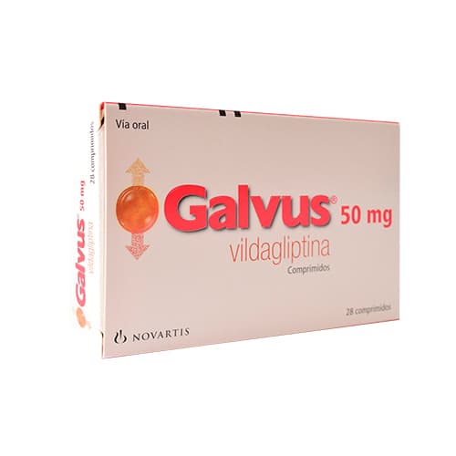 GALVUS 50 MG CAJA X 28 COM (VILDAGLIPTINA)