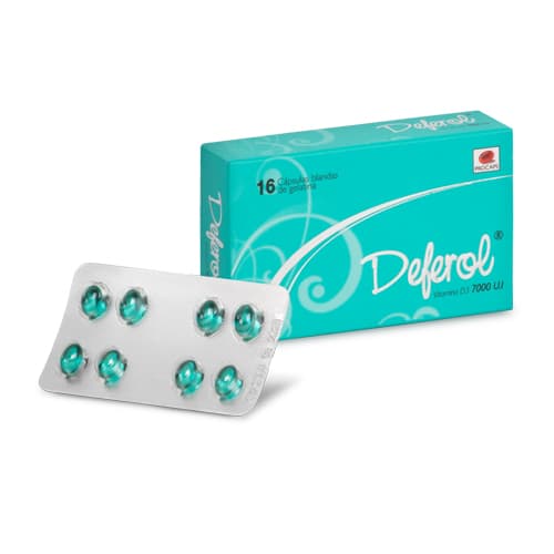 DEFEROL 7000 UI CAJA X 16 CAP (COLECALCIFEROL (VITAMINA D3))