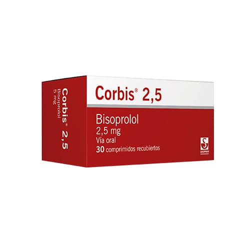 CORBIS 2,5 MG CAJA X 30 COM (BISOPROLOL)