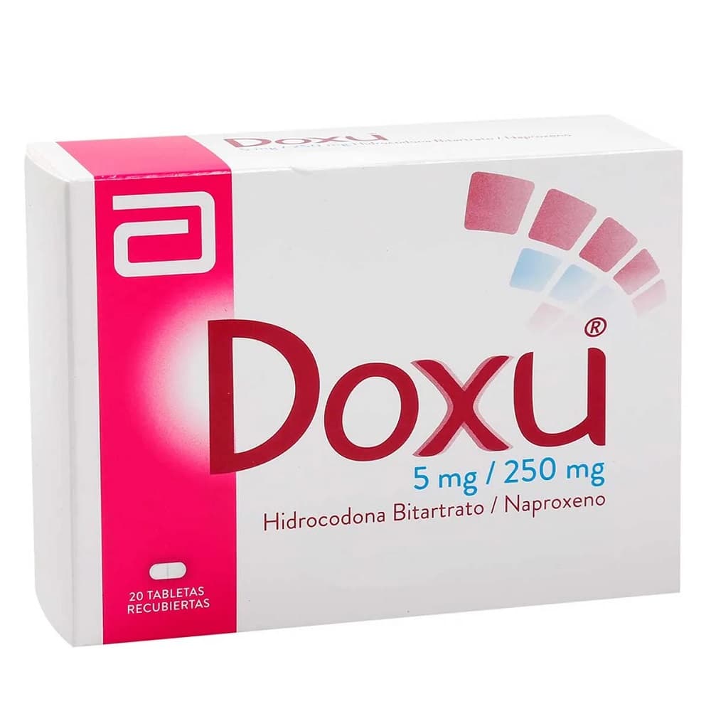 DOXU 5/250 MG CAJA X 20 TAB (HIDROCODONA+NAPROXENO)