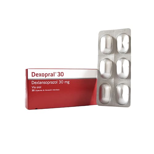 DEXOPRAL 30 MG CAJA X 30 CAP (DEXLANSOPRAZOL)