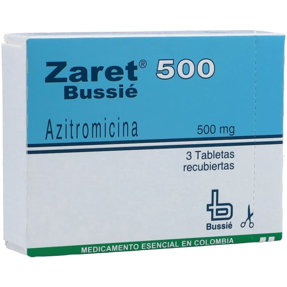ZARET 500 MG CAJA X 3 TAB (AZITROMICINA)