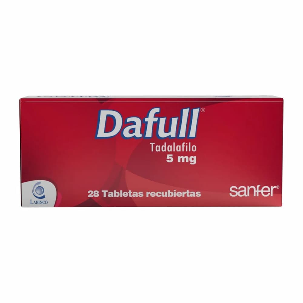 DAFULL TAB 5 MG CAJA X 28 TAB (TADALAFILO)