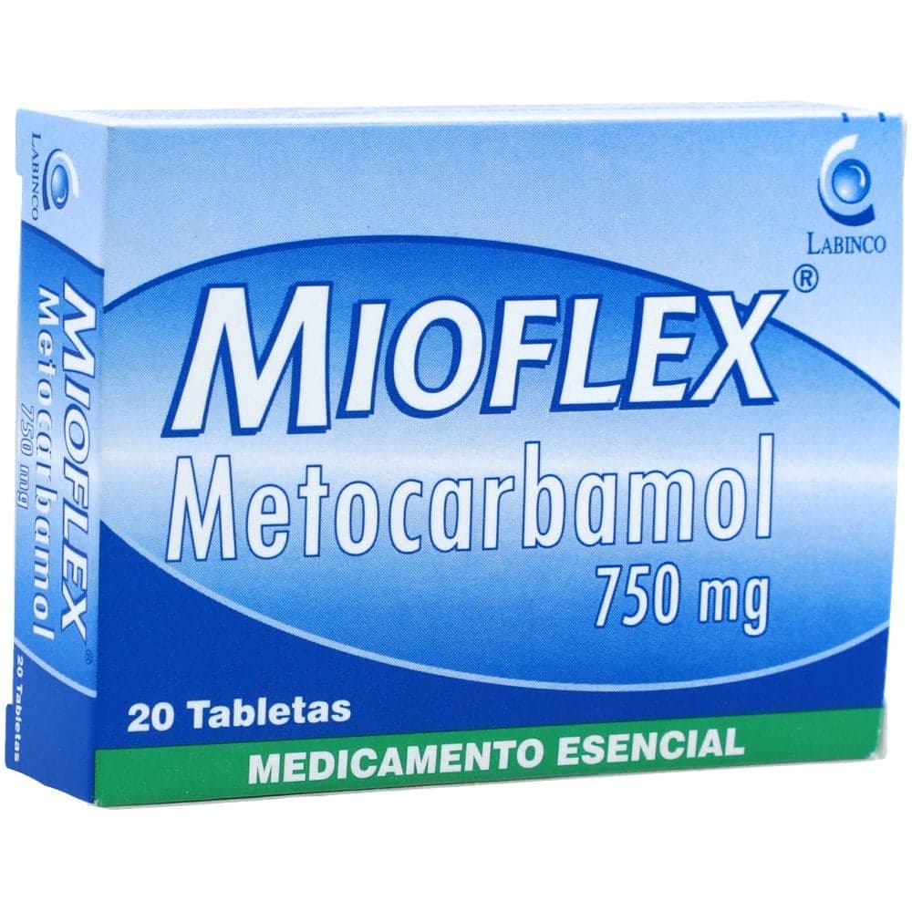 MIOFLEX 750 MG CAJA X 20 TAB (METOCARBAMOL)
