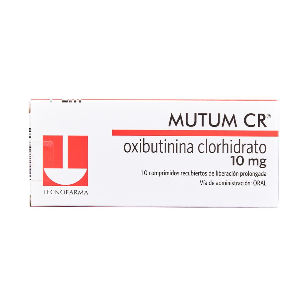 MUTUM CR 10 MG X 10  COMP (OXIBUTININA CLORHIDRATO) (OXIBUTININA CLORHIDRATO)