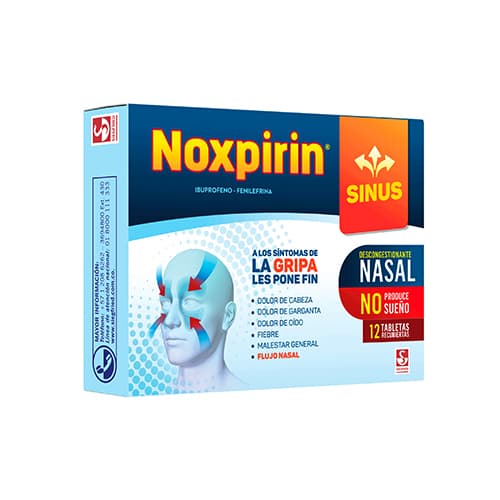 NOXPIRIN SINUS CAJA X 12 TAB (FENILEFRINA+IBUPROFENO)