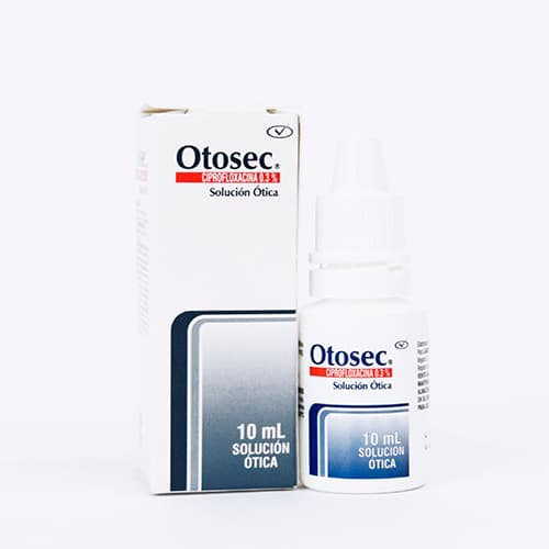 OTOSEC 0.3% GOTAS FRASCO X 10 ML (CIPROFLOXACINO)