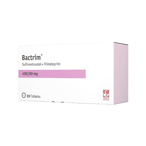 BACTRIM 400/80 MG CAJA X 20 TAB (SULFAMETOXAZOL+TRIMETOPRIM)