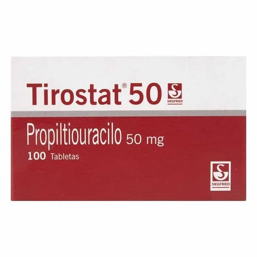 TIROSTAT 50 MG CAJA X 100 TAB (PROPILTIOURACILO)