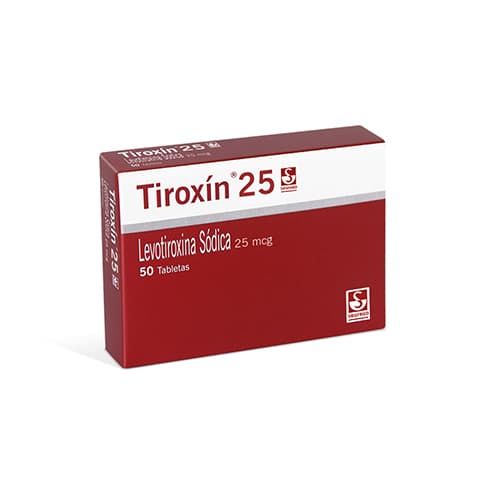 TIROXIN 25 MCG CAJA X 50 TAB (LEVOTIROXINA)