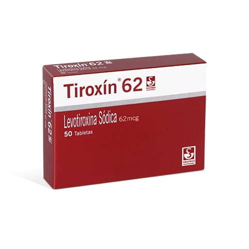 TIROXIN 62 MCG CAJA X 50 TAB (LEVOTIROXINA)