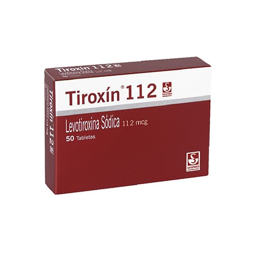 TIROXIN 112 MCG CAJA X 50 TAB (LEVOTIROXINA)