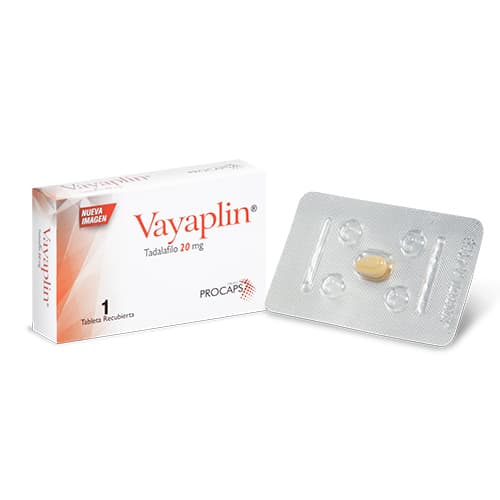 VAYAPLIN 20 MG CAJA X 1 TAB (TADALAFILO)