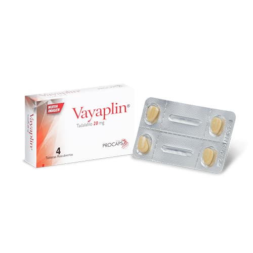VAYAPLIN 20 MG CAJA X 4 TAB (TADALAFILO)