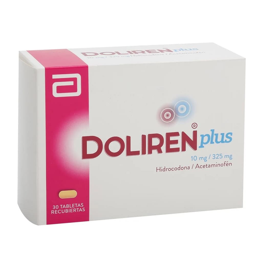 DOLIREN PLUS CAJA X 30 TAB (ACETAMINOFEN+HIDROCODONA)