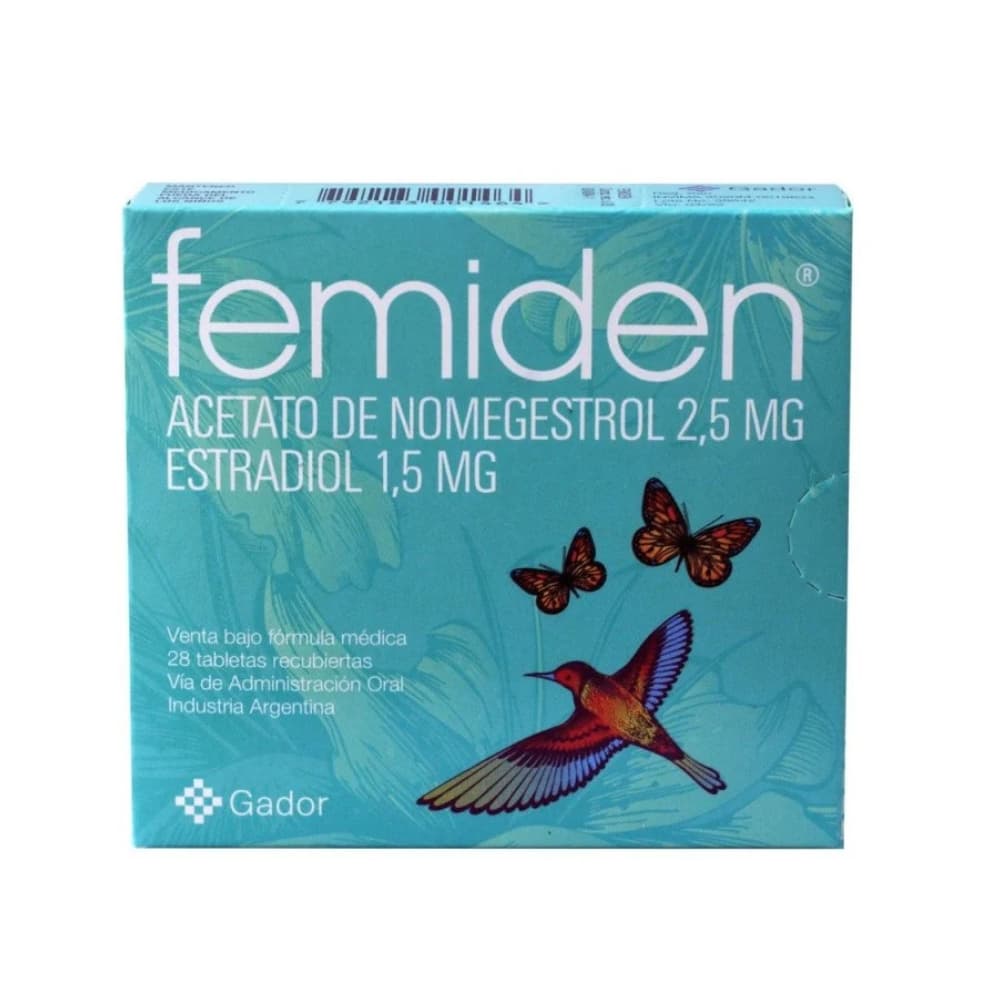 FEMIDEN CAJA X 28 TAB (ESTRADIOL+NOMEGESTROL) (ESTRADIOL+NOMEGESTROL)