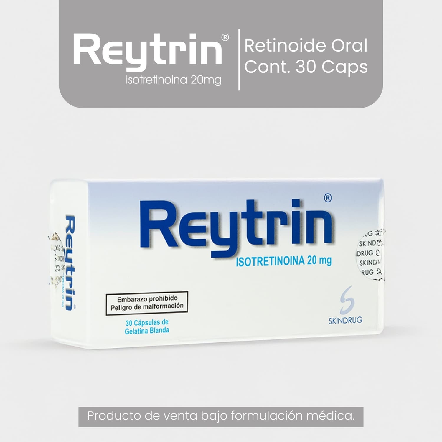 REYTRIN CAJA X 30 CAP (ISOTRETINOINA)