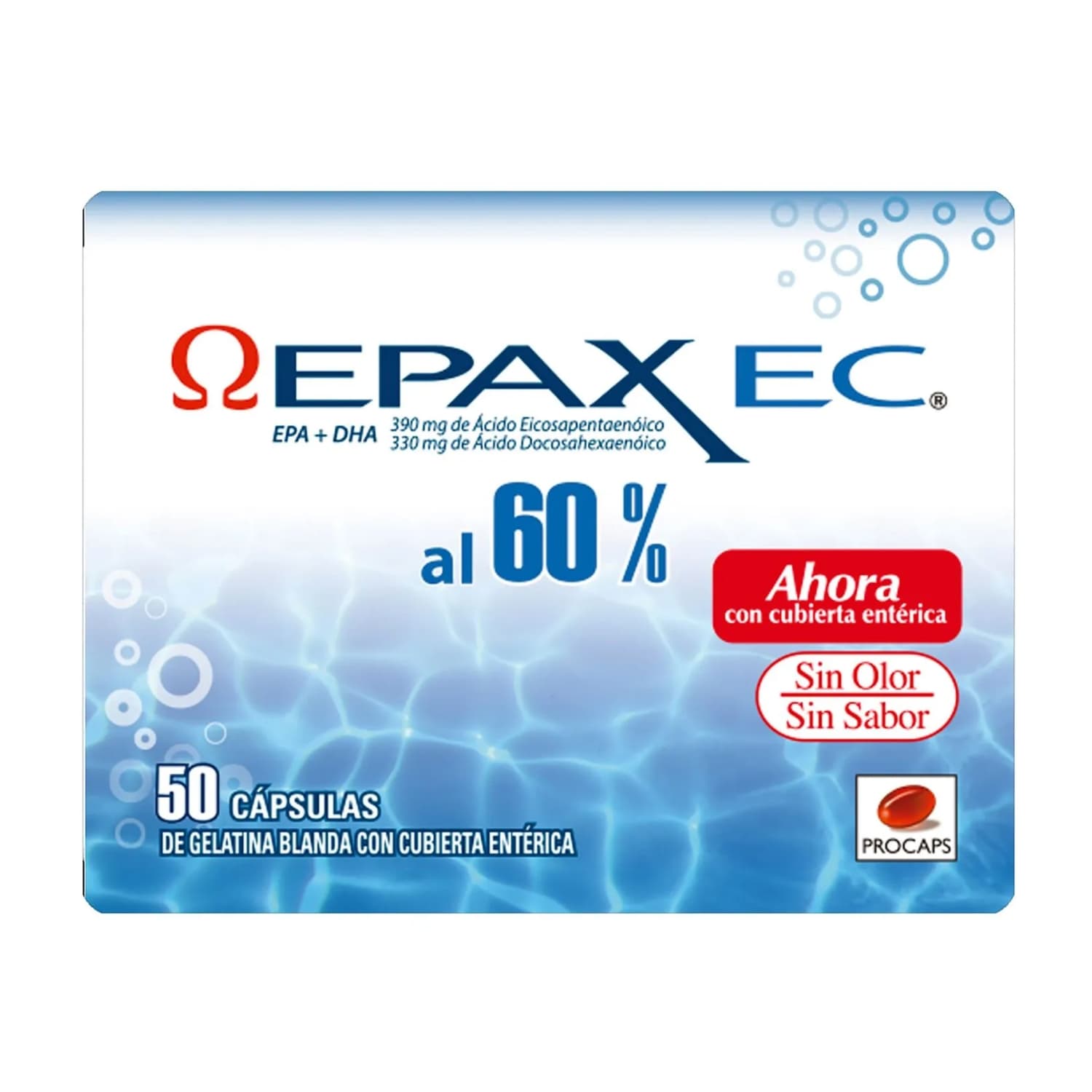 EPAX 720 MG CBG EC CJA X 50 CAP (ACIDOS OMEGA 3 (DHA+EPA))