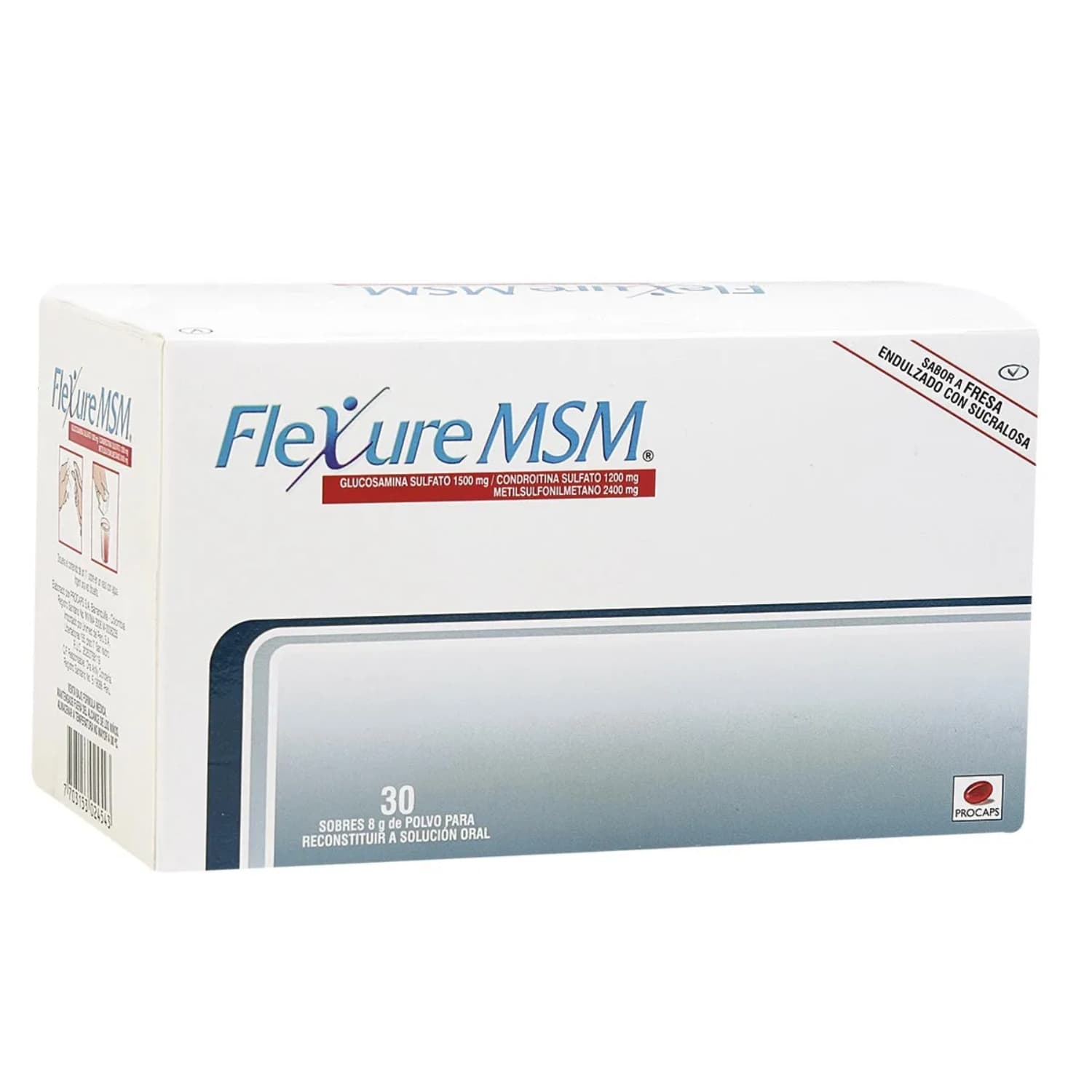 FLEXURE MSM FRESA CAJA X 30 SOB