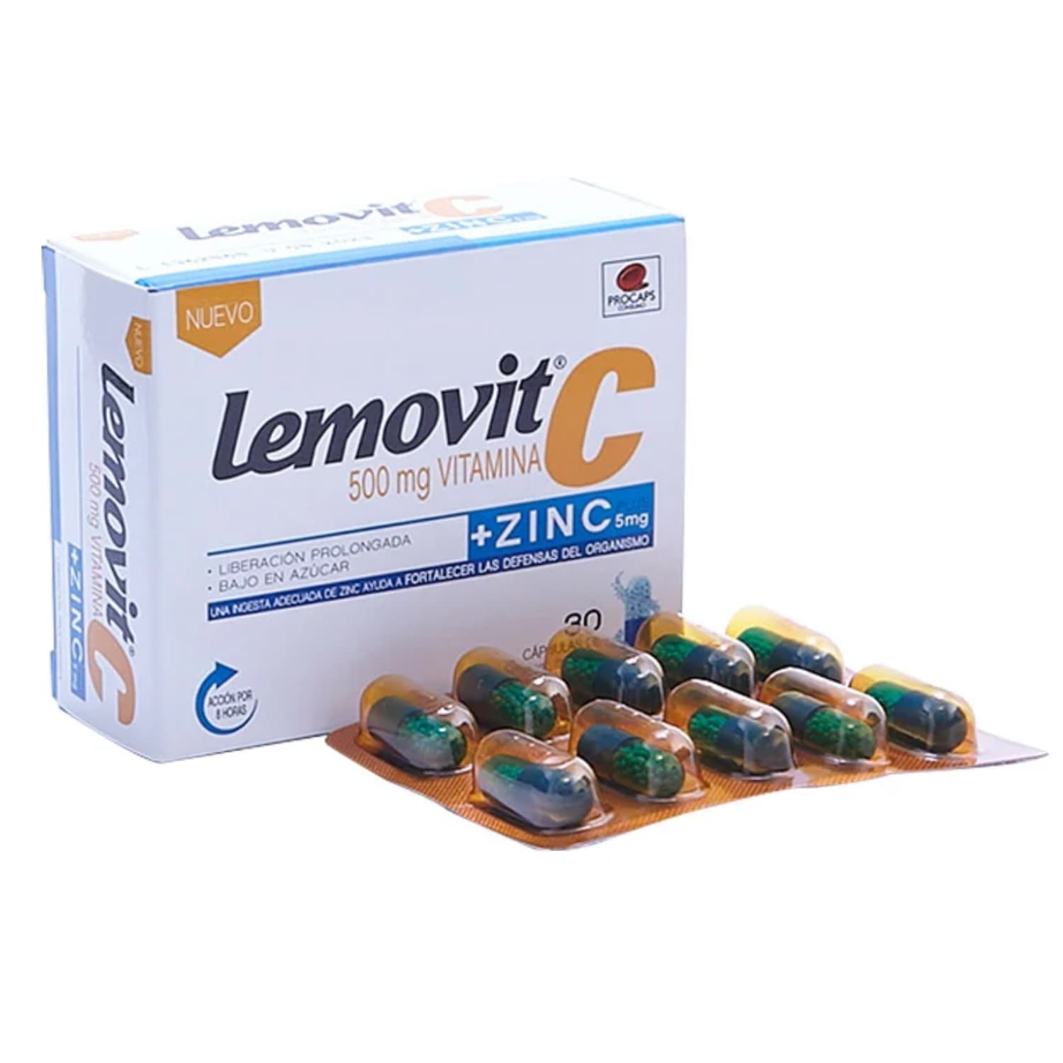 LEMOVIT C 500 MG CAJA X 30 CAP (ASCORBICO ACIDO (VITAMINA C))