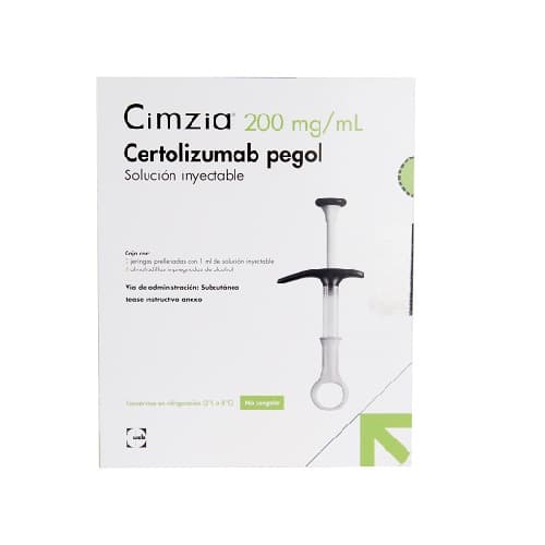 CIMZIA 200 MG/ML PRELLEN X 2 JER (CERTOLIZUMAB PEGOL)