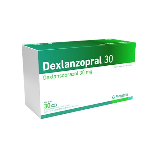 DEXLANZOPRAL 30 MG CAJA X 30 CAP (DEXLANSOPRAZOL)