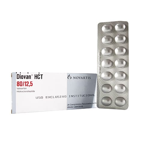 DIOVAN HCT 80/12.5 MG CAJA X 28 COM (HIDROCLOROTIAZIDA+VALSARTAN)