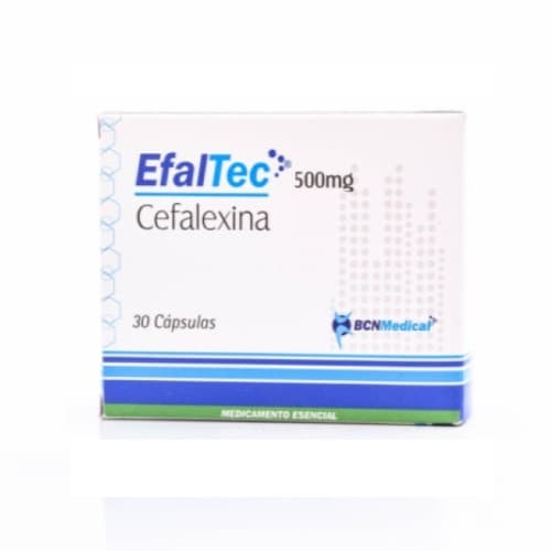 EFALTEC 500 MG CAJA 30 CAP (CEFALEXINA)
