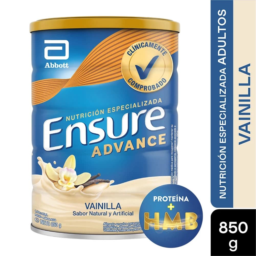 ENSURE ADVANCE VAINILLA 850 GRS APME X 850 G