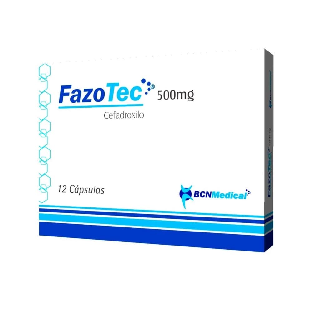 FAZOTEC 500MG CAJA 12 TAB (CEFADROXILO)