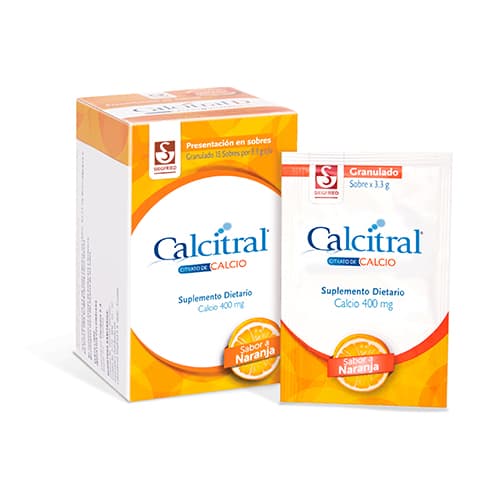 CALCITRAL 400 MG CAJA X 15 SOB (SUPLEMENTOS DE CALCIO)