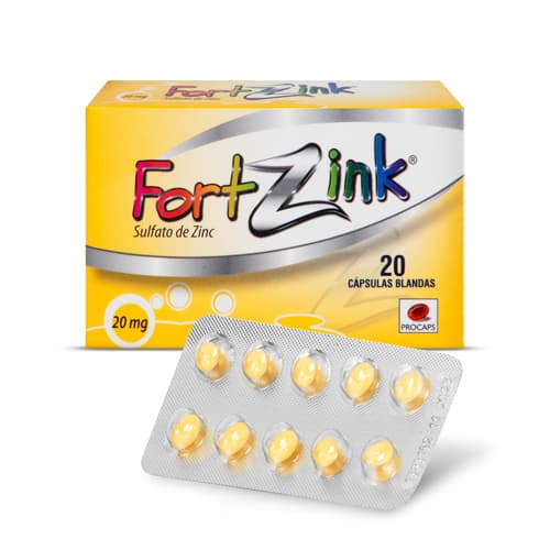 FORTZINK 20 MG CAPSULAS CAJA X 20 CAP (ZINC SULFATO)