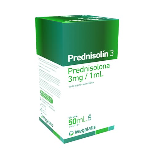 PREDNISOLIN 3 SOLUCION ORAL FRASCO X 50 ML (PREDNISOLONA)