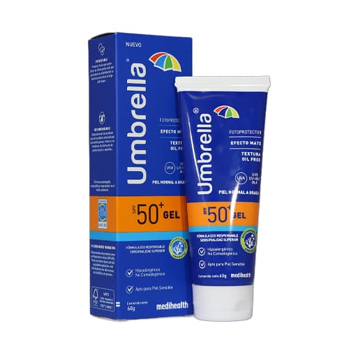 UMBRELLA GEL SPF 50+ TUBO X 60 GR (PROTECTOR SOLAR PARA ADULTOS)