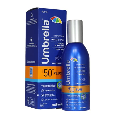 UMBRELLA PLUS SPF 50+ FRASCO X 120 GR (PROTECTOR SOLAR PARA ADULTOS)