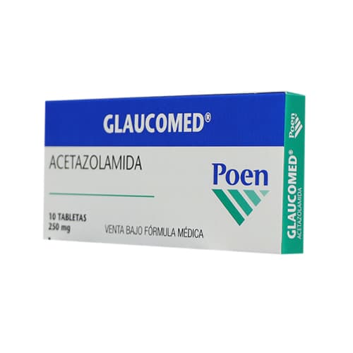 GLAUCOMED 250 MG CAJA X 10 TAB (ACETAZOLAMIDA)