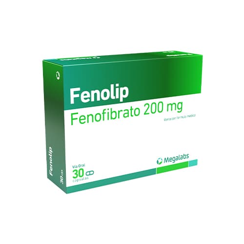 FENOLIP 200 MG CAJA CAJA X 30 CAP (FENOFIBRATO)