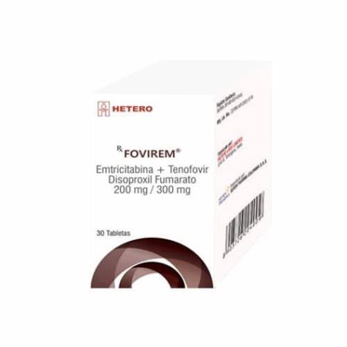 FOVIREM TENOFOVIR 300 MG + EMTRICITABINA 200 MG CAJA X 30 TAB