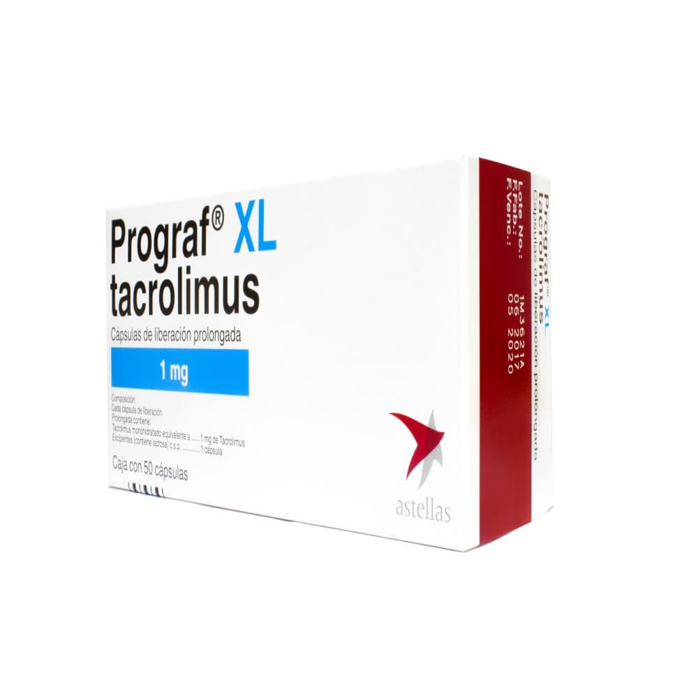 PROGRAF XL 1MG CAJA X 50 CAP (TACROLIMUS)