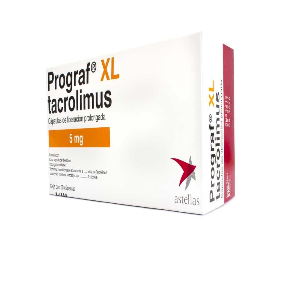 PROGRAF XL 5MG CAJA X 50 CAP (TACROLIMUS)